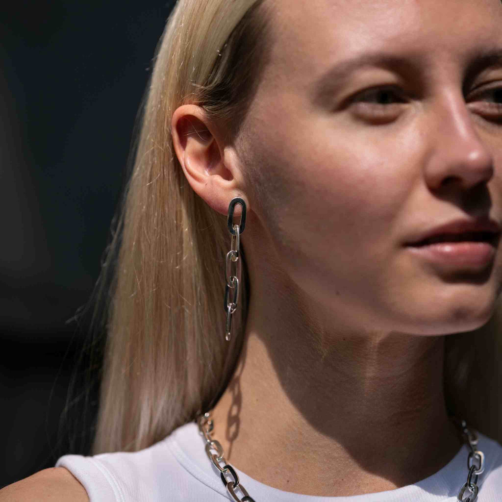 ARETES PAPER CLIP 5 PIEZAS