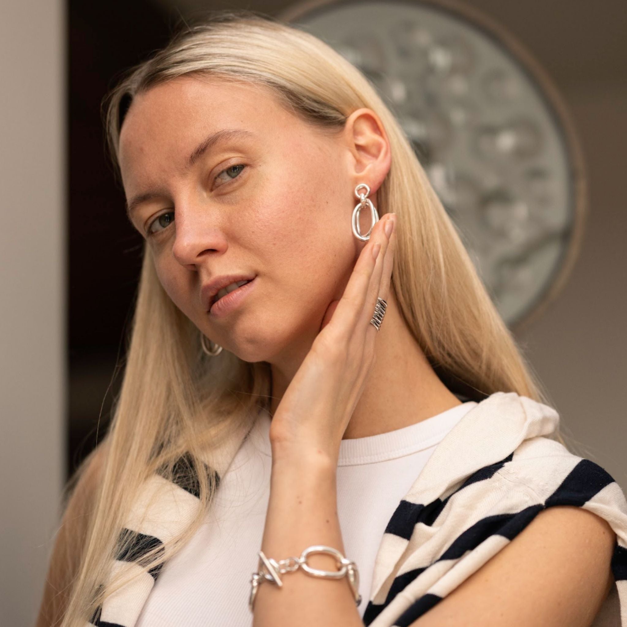 ARETES AROS COLGANTES