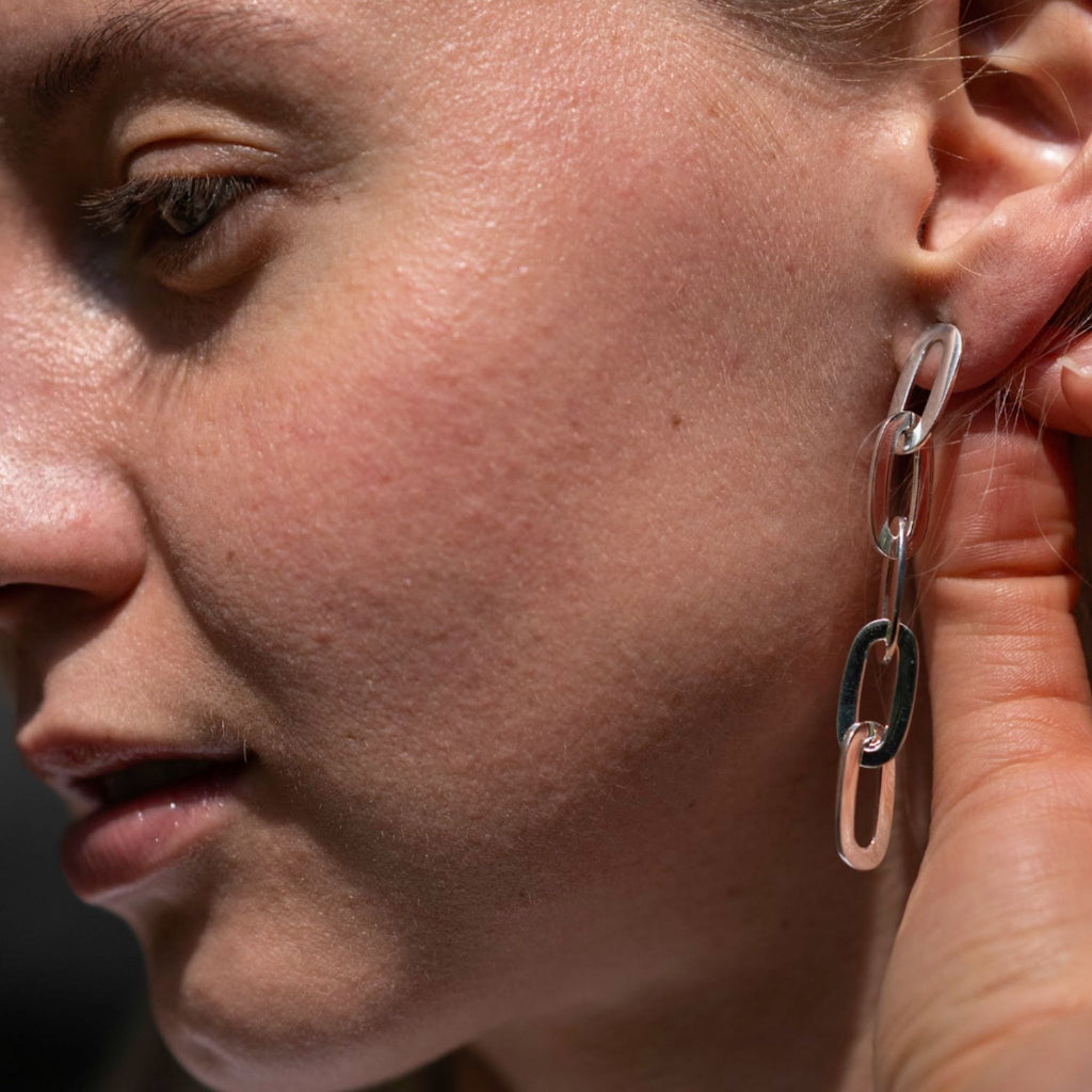 ARETES PAPER CLIP 5 PIEZAS